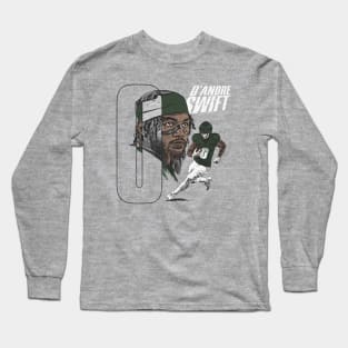 D'Andre Swift Philadelphia Portrait Number Long Sleeve T-Shirt